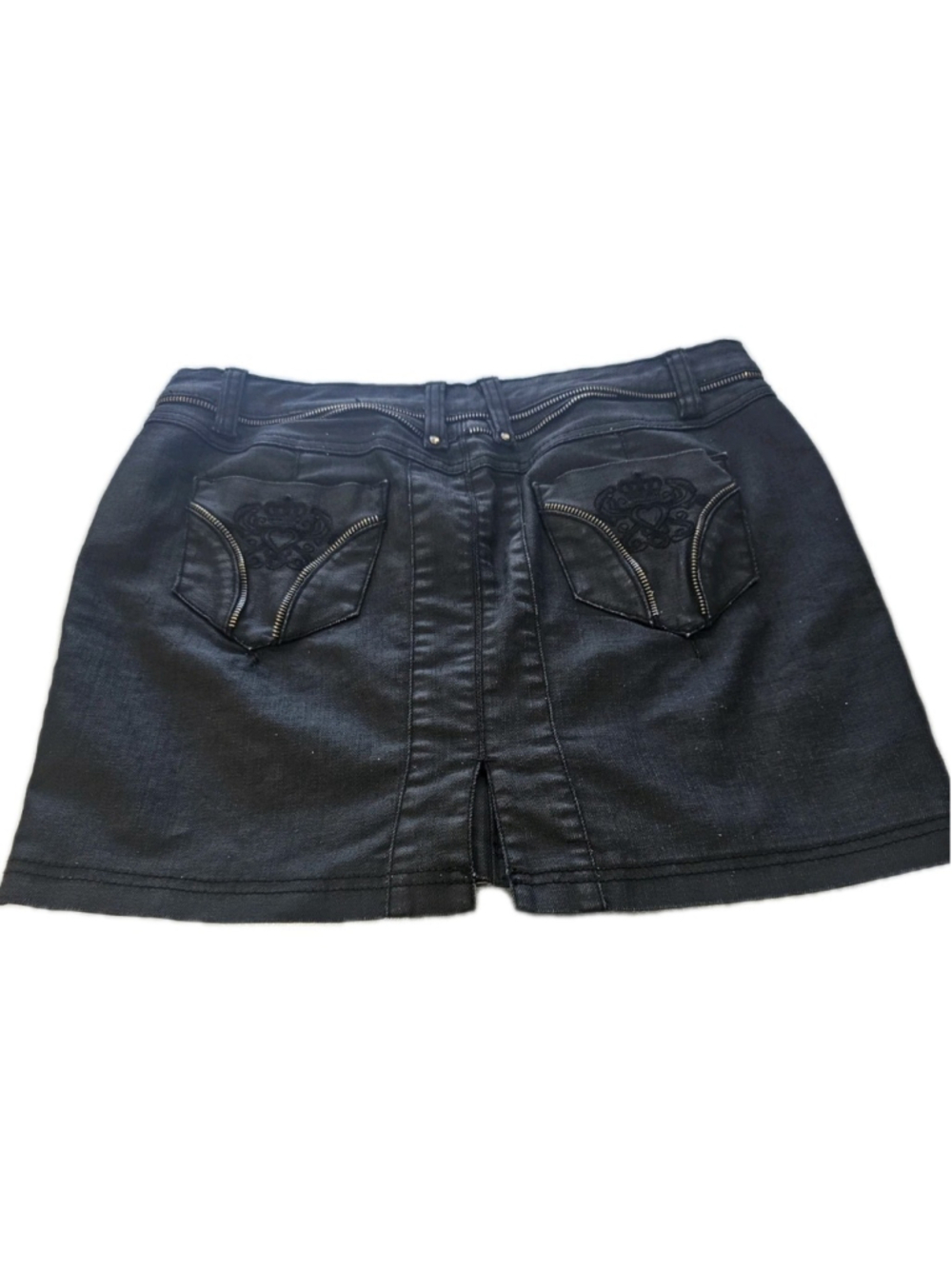Vintage Morgan de Toi Black Mini Skirt, Size 10,88% Cotton,Boho Y2K Sexy Goth - Picture 16 of 16